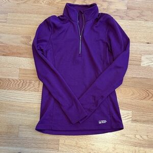 Eggplant Purple Quarter-Zip Pullover